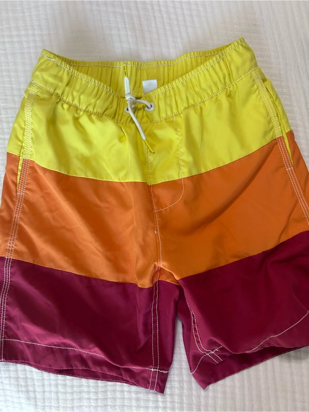 Gap set of two Colorblock Boys Swim Trunks - Vibrant Multi & Navy/Turquoise